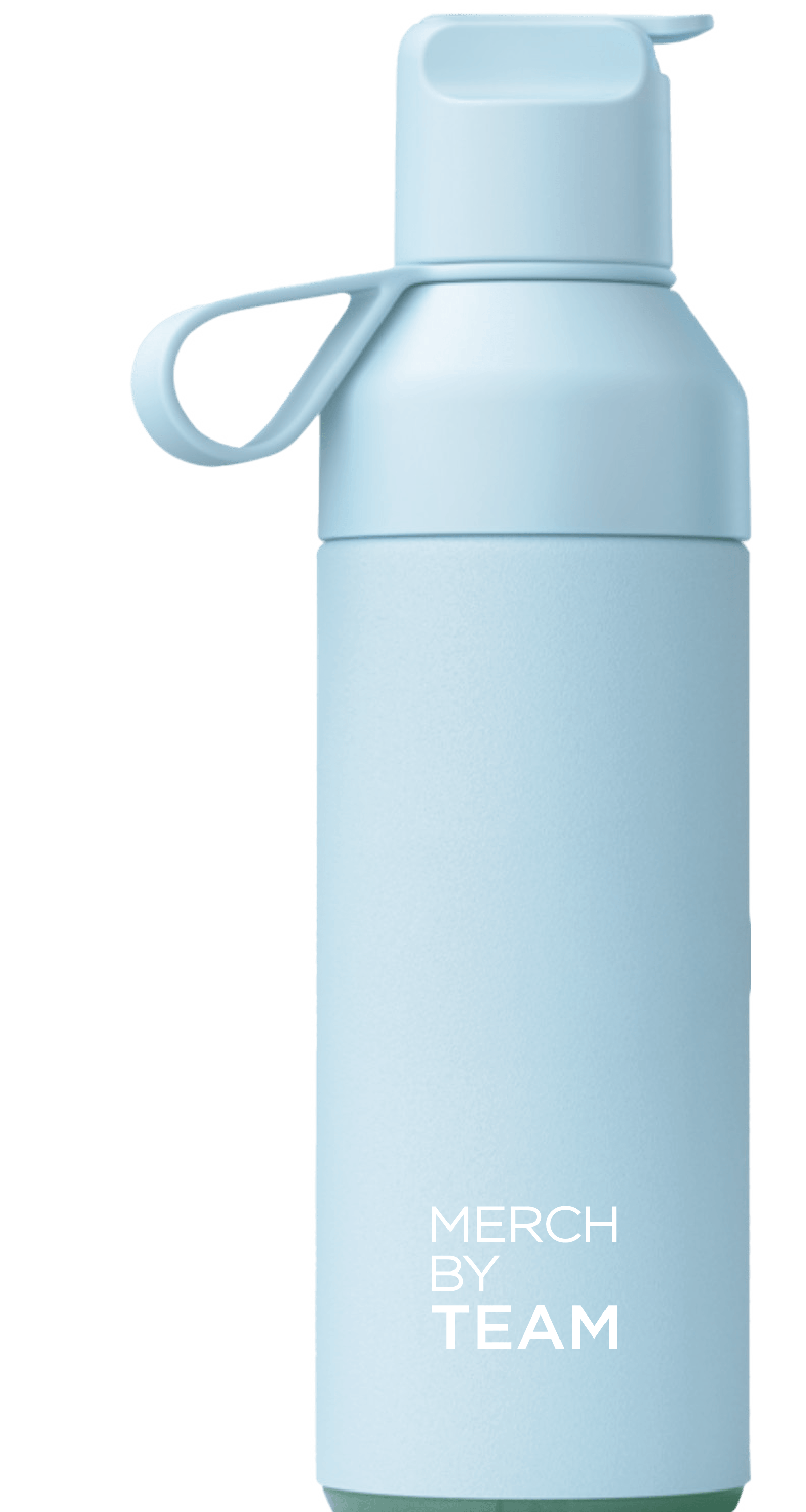 Light Blue Water Bottle with loop handle